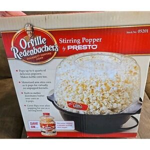Orville Redenbacher's Stirring Popper Presto Movie Theater Popcorn Kettle Corn